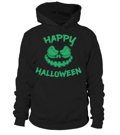 Halloween Pumpkin Evil Green Horror Fear Hoodie Unisex