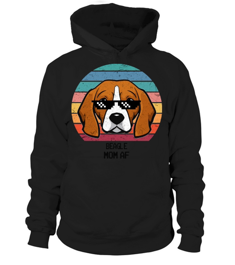 Happy Mother Day Cute Beagle Mom Af Vintage Style 2020 Hoodie Unisex