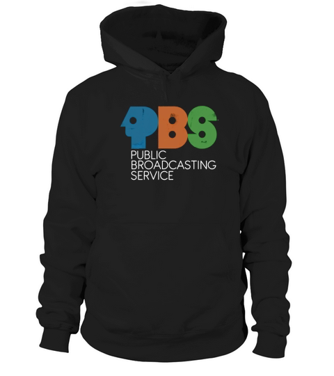 PBS Vintage Logo Distressed Hoodie Unisex