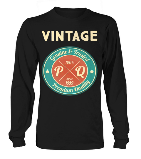 60th Birthday Gift Idea Vintage 1959 Women Men Long sleeved Unisex