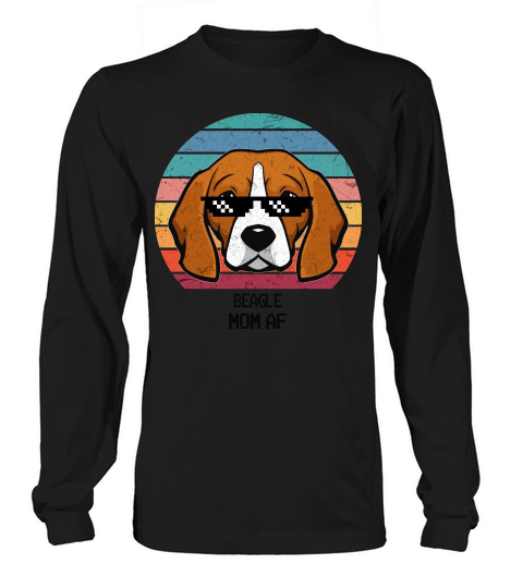 Happy Mother Day Cute Beagle Mom Af Vintage Style 2020 Long sleeved Unisex