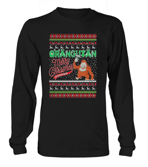 Orangutan Christmas Day Long sleeved Unisex