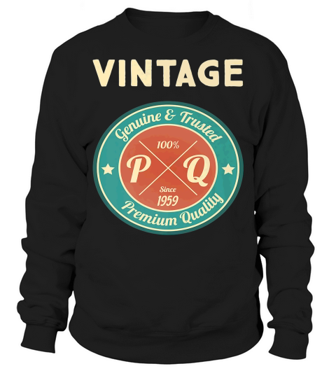 60th Birthday Gift Idea Vintage 1959 Women Men Sweatshirt Unisex