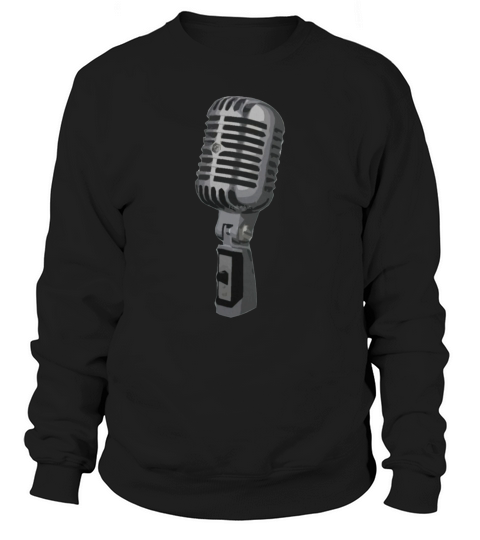 Shure 55 Classic Vintage Microphone Sweatshirt Unisex