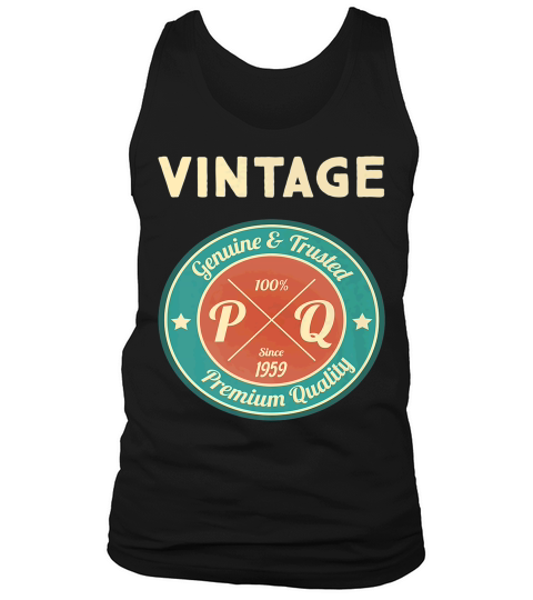 60th Birthday Gift Idea Vintage 1959 Women Men Tank Top Unisex