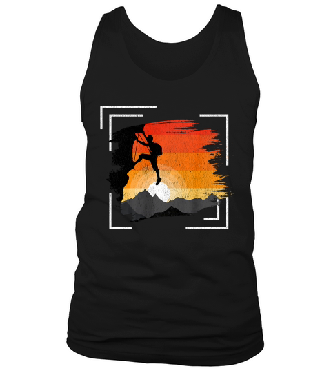 Retro Vintage Rock Climbing T Shirt Men Women Boy Girl Youth Tank Top Unisex