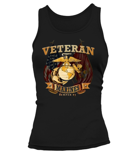 USMC Marine Corps Fi Patriotic Veteran Tank top Woman