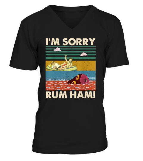 Im Sorry Rum Ham Vintage Sunny in Philadelphia V-Neck T-shirt