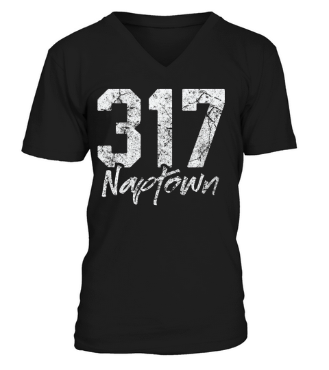 Naptown Shirt 317 Naptown Area Code Vintage Gift T-shirt V-Neck T-shirt