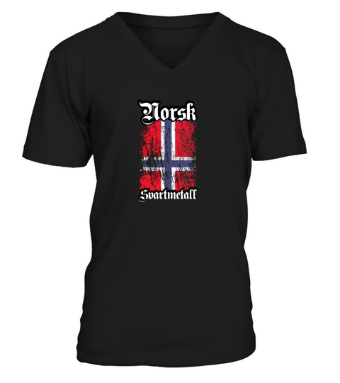 Norwegian Black Metal - Norsk Svartmetall - T Shirt V-Neck T-shirt