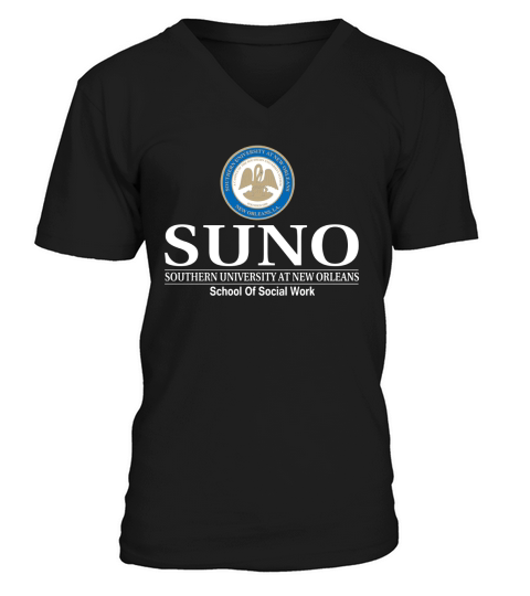 Southern University At New Orleans School Of Social Work V-Neck T-shirt