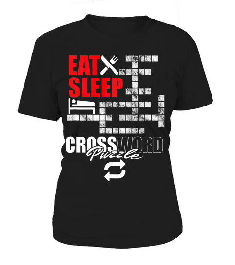 Eat Sleep Crossword Repeat Crossword Puzzle Solving T-shirt Women's T-Shirt