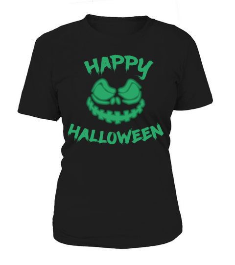 Halloween Pumpkin Evil Green Horror Fear Women's T-Shirt