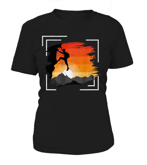 Retro Vintage Rock Climbing T Shirt Men Women Boy Girl Youth Women's T-Shirt