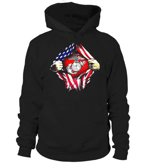 United States Marine Corps American flag Hoodie Unisex