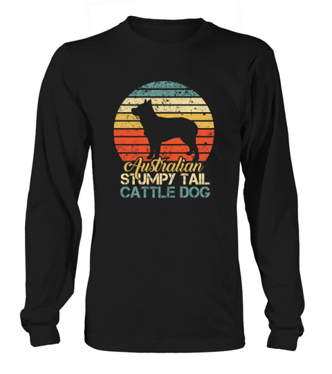 VINTAGE AUSTRALIAN STUMPY TAIL CATTLE DOG Long sleeved Unisex