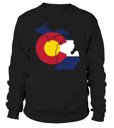 Michigan Colorado Funny Pride Flag Apparel Sweatshirt Unisex