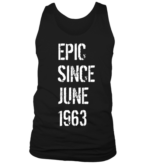 56 Year Old Gift For Men Women Born June 1963 Tank Top Unisex