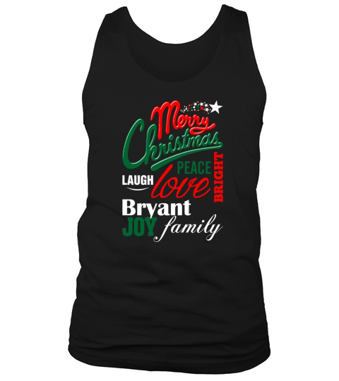 Merry Christmas Laugh Peace Love Bright Joy Bryant Tank Top Unisex