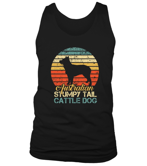 VINTAGE AUSTRALIAN STUMPY TAIL CATTLE DOG Tank Top Unisex