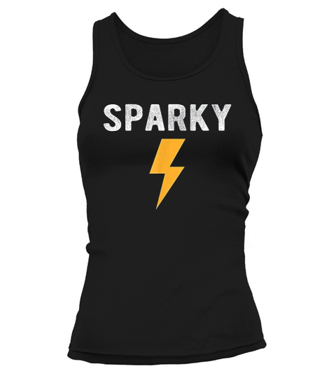 Electrician Gift Funny Sparky Nickname Lightning Bolt Tank top Woman