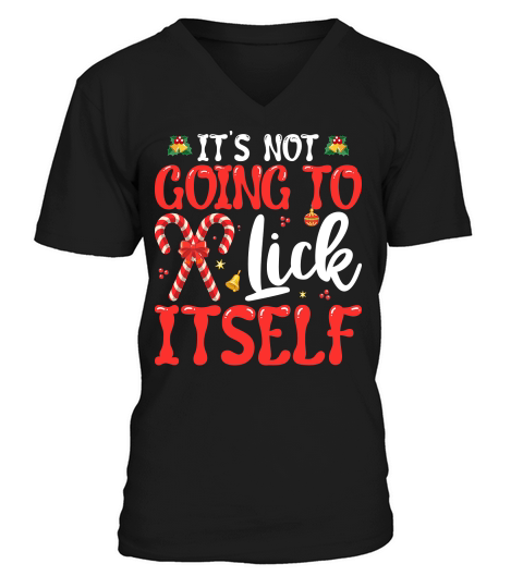 its not going to lick itself V-Neck T-shirt