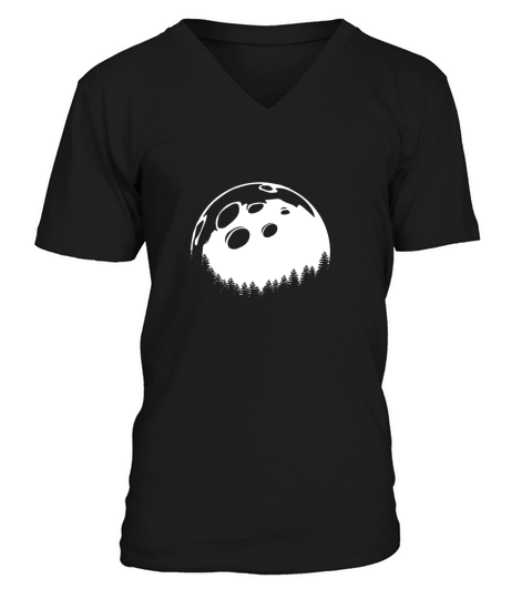 Moon Gift Symbol Birthday Christmas V-Neck T-shirt