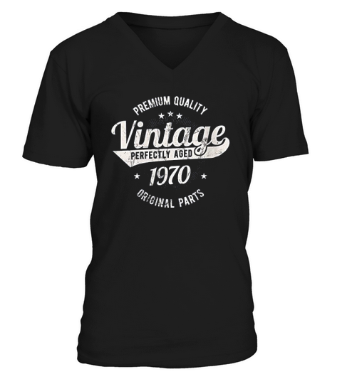 Vintage Est 1970 Classic 51 Years Old V-Neck T-shirt