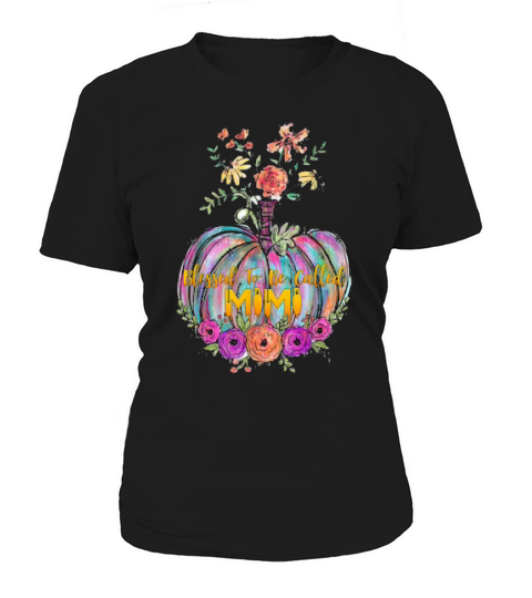 Blessed To Be Called Mimi Flower Pumpkin Halloween 2020 Women's T-Shirt