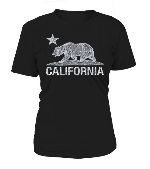 California Distressed White Bear Women's T-Shirt