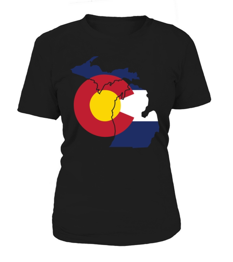 Michigan Colorado Funny Pride Flag Apparel Women's T-Shirt