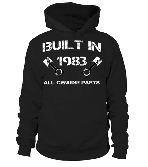 Built In 1983 Car Fanatics 36th Birthday Gift Idea Hoodie Unisex