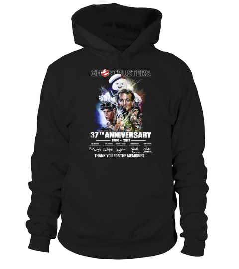Ghostbusters 37th Anniversary 1984 2021 Signatures Thank You For The Memories Hoodie Unisex