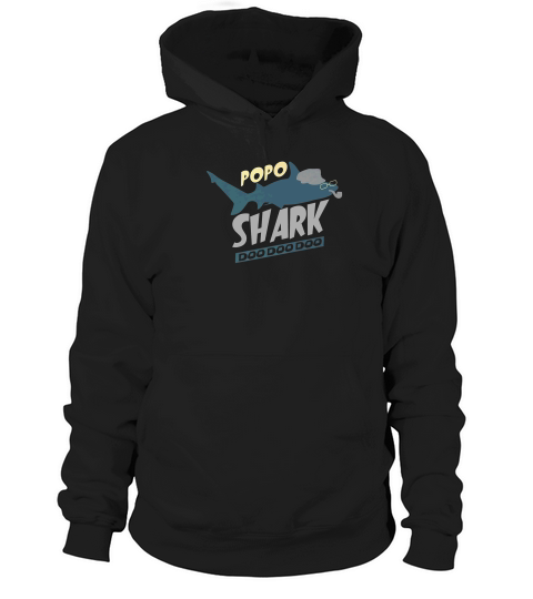 Popo Shark Doo Doo Funny Grandpa Men Fathers Day Gift Premium Hoodie Unisex