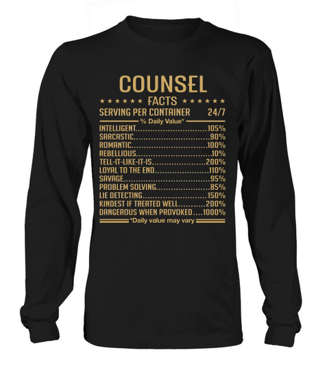 Counsel Long sleeved Unisex
