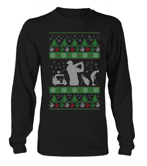 Golf Ugly Christmas Long sleeved Unisex