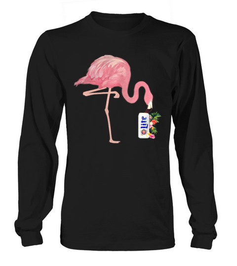 Miller Lite Pink Bird shirt Long sleeved Unisex