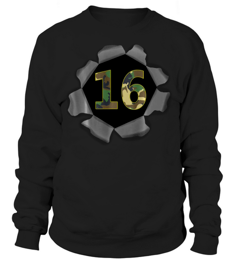 Cool 16th Birthday Camo Gift For A Nage Boy T-shirt Sweatshirt Unisex