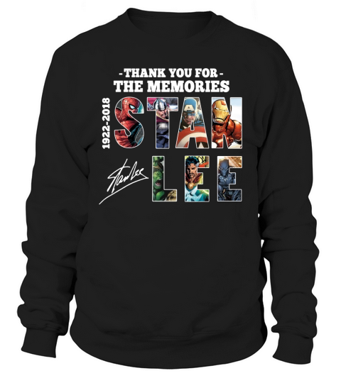 Stan Lee Thank you for the memories shirt Sweatshirt Unisex