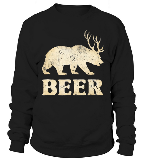 Vintage Bear Deer Beer shirt Sweatshirt Unisex