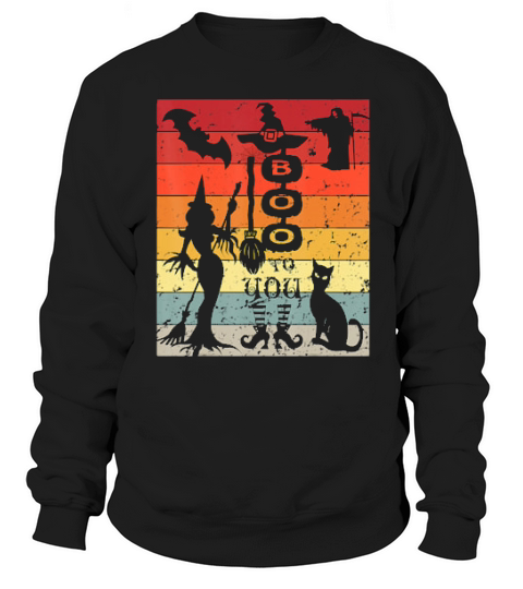 Vintage Retro Halloween Theme Sweatshirt Unisex