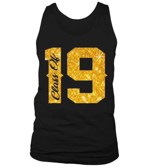 Class Of 2019 Senior Class Graduation Gold T-shirt Tank Top Unisex