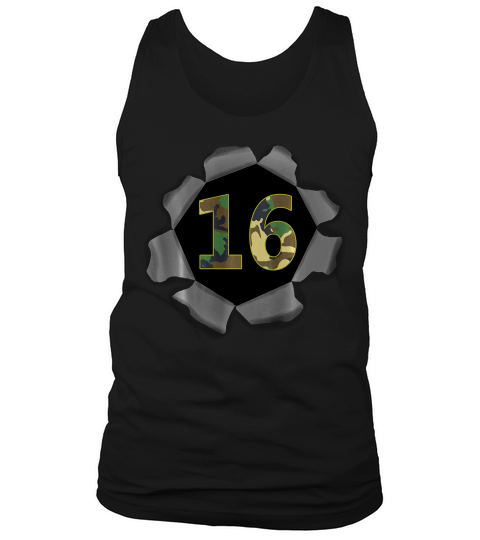 Cool 16th Birthday Camo Gift For A Nage Boy T-shirt Tank Top Unisex