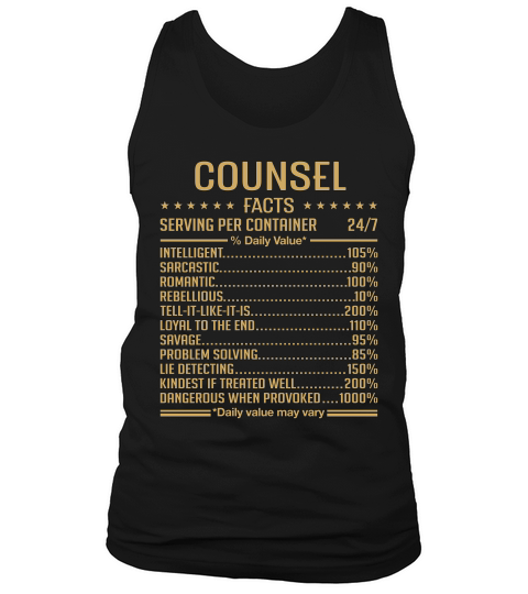 Counsel Tank Top Unisex