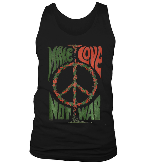 Make Love Not War Peace Vintage  T-shirt Tank Top Unisex