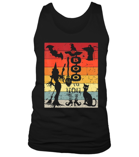 Vintage Retro Halloween Theme Tank Top Unisex