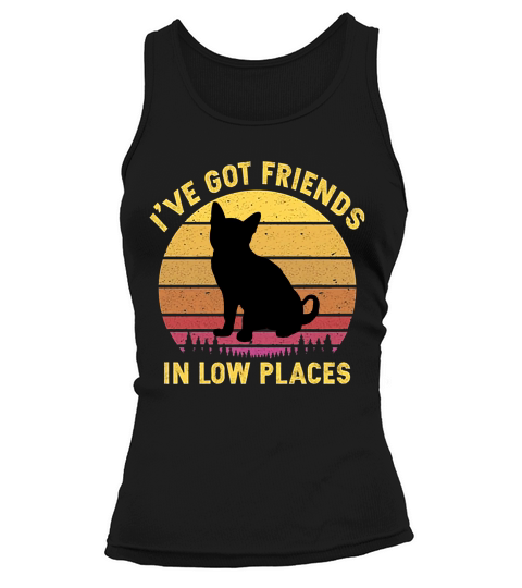 Vintage Australian Mist I Have Got Friends In Low Places Cat Lovers Tank top Woman