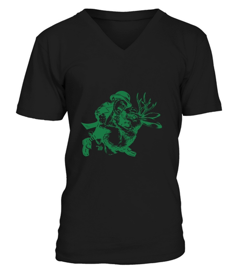 Ames Bros Leprechaun vs Jackelope T-Shirt V-Neck T-shirt