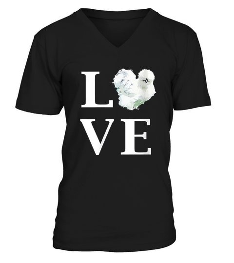 Backyard Silkie Chicken Love Pet Owner Bantam Hens V-Neck T-shirt