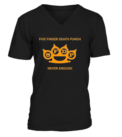 Five Finger Death Punch Not Enough V-Neck T-shirt